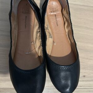 Time and Tru Women's Classic Ballet Black Flats, 7, EUC